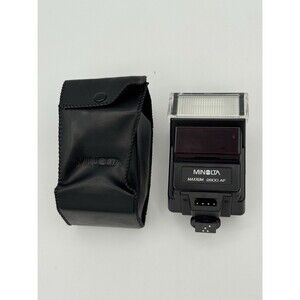 Minolta Maxxum AF 2800AF Flash With Case Tested Working Great